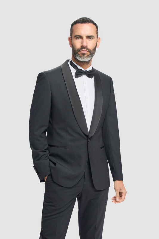 Aspen Black Two Piece Suit - House of Cavani