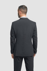 Aspen Black Two Piece Suit - House of Cavani