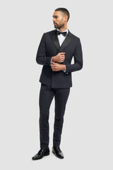 Aspen Midnight Navy Double Breasted Two Piece Suit