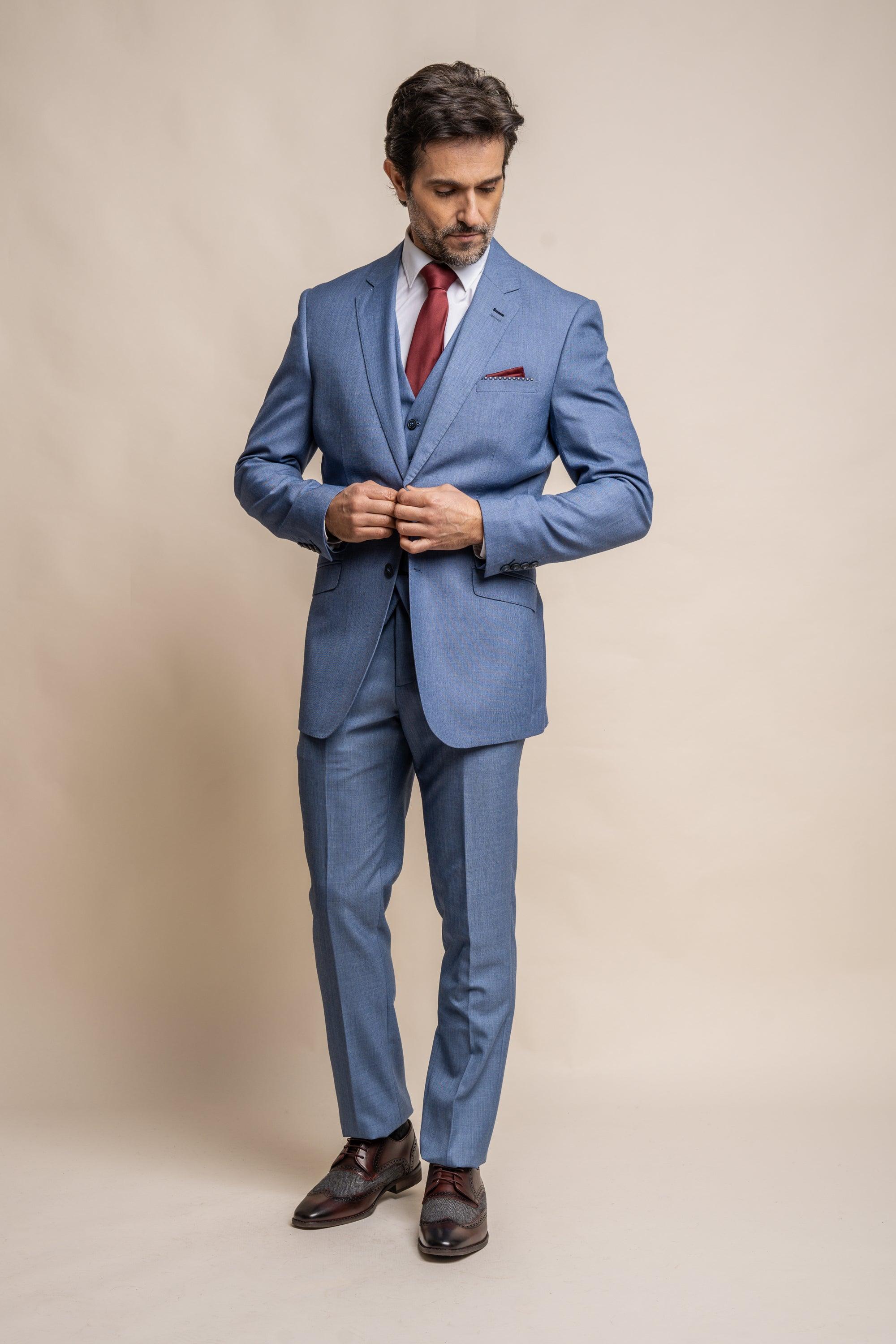 Blue jay regular three piece suit front