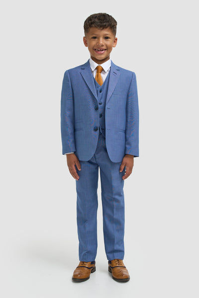 Sky Blue Three Piece Suit