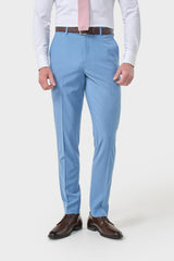 Bond Wool Rich Ocean Blue Double Breasted Two Piece Suit