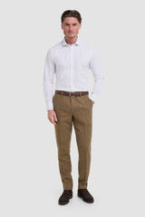 Shirt No. 635 White Round Neck Collar