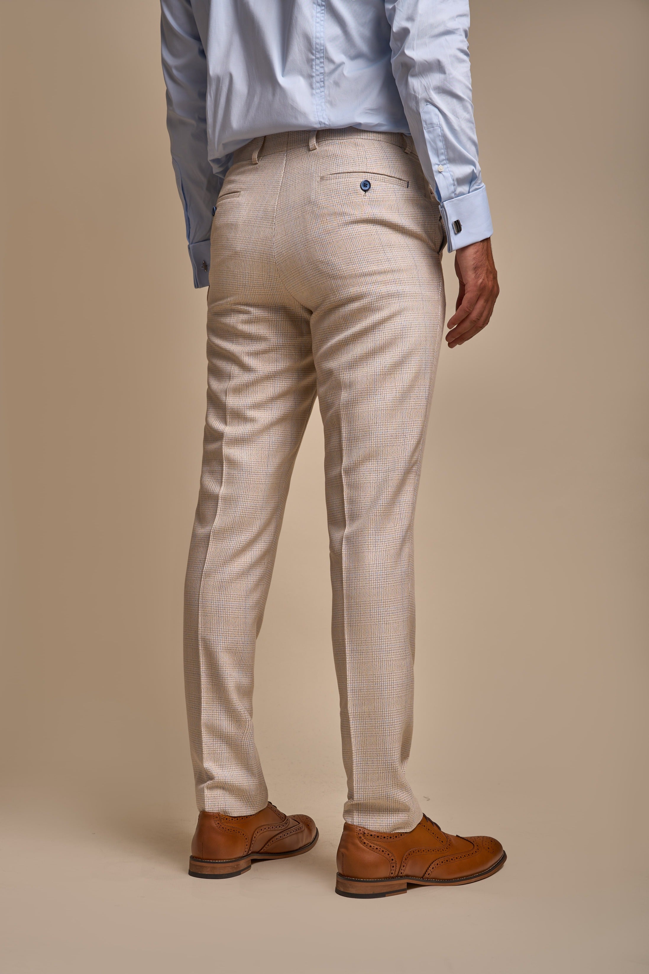 caridi beige trousers back