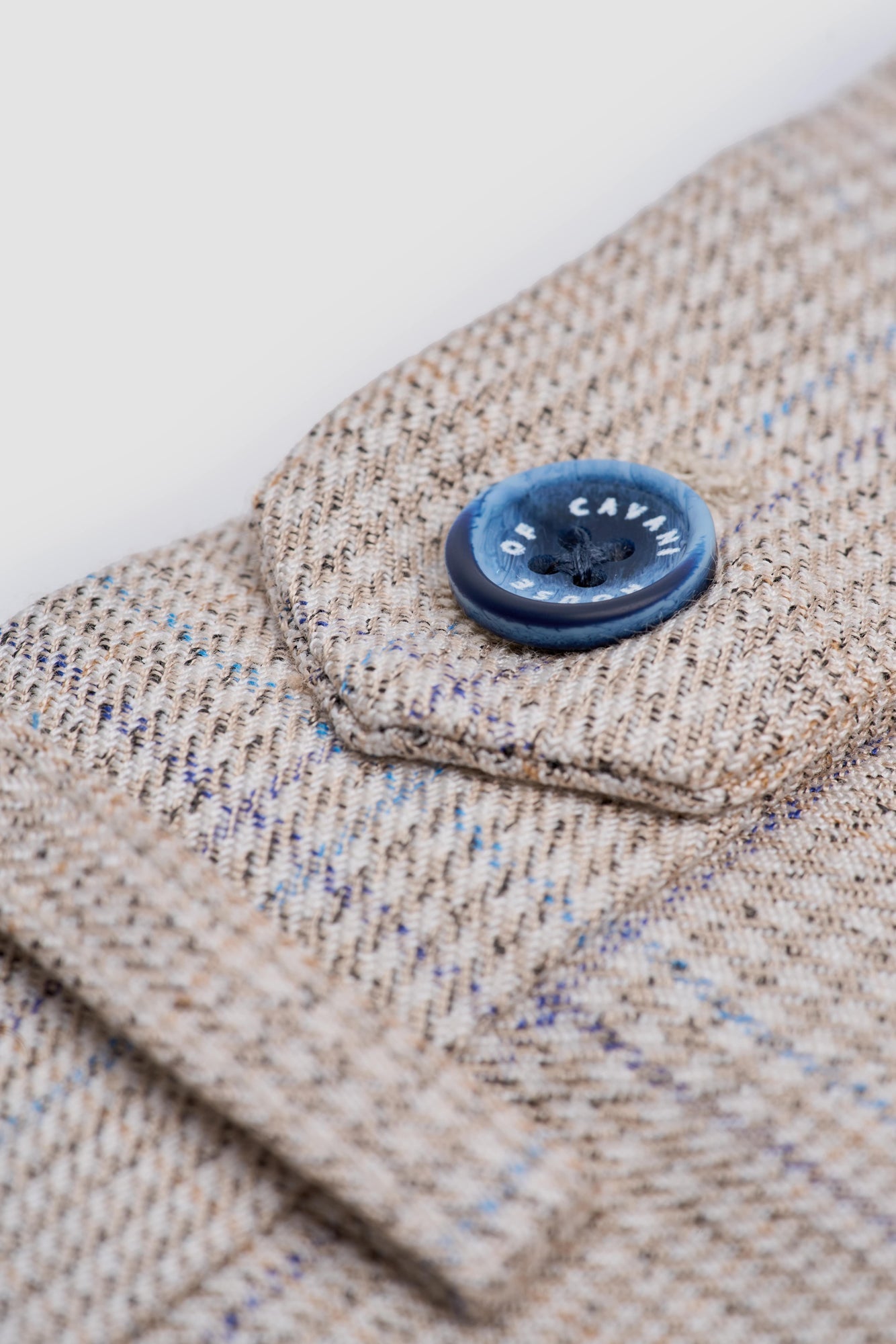 Caridi Beige Check Trousers