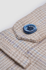 Caridi Beige Check Trousers