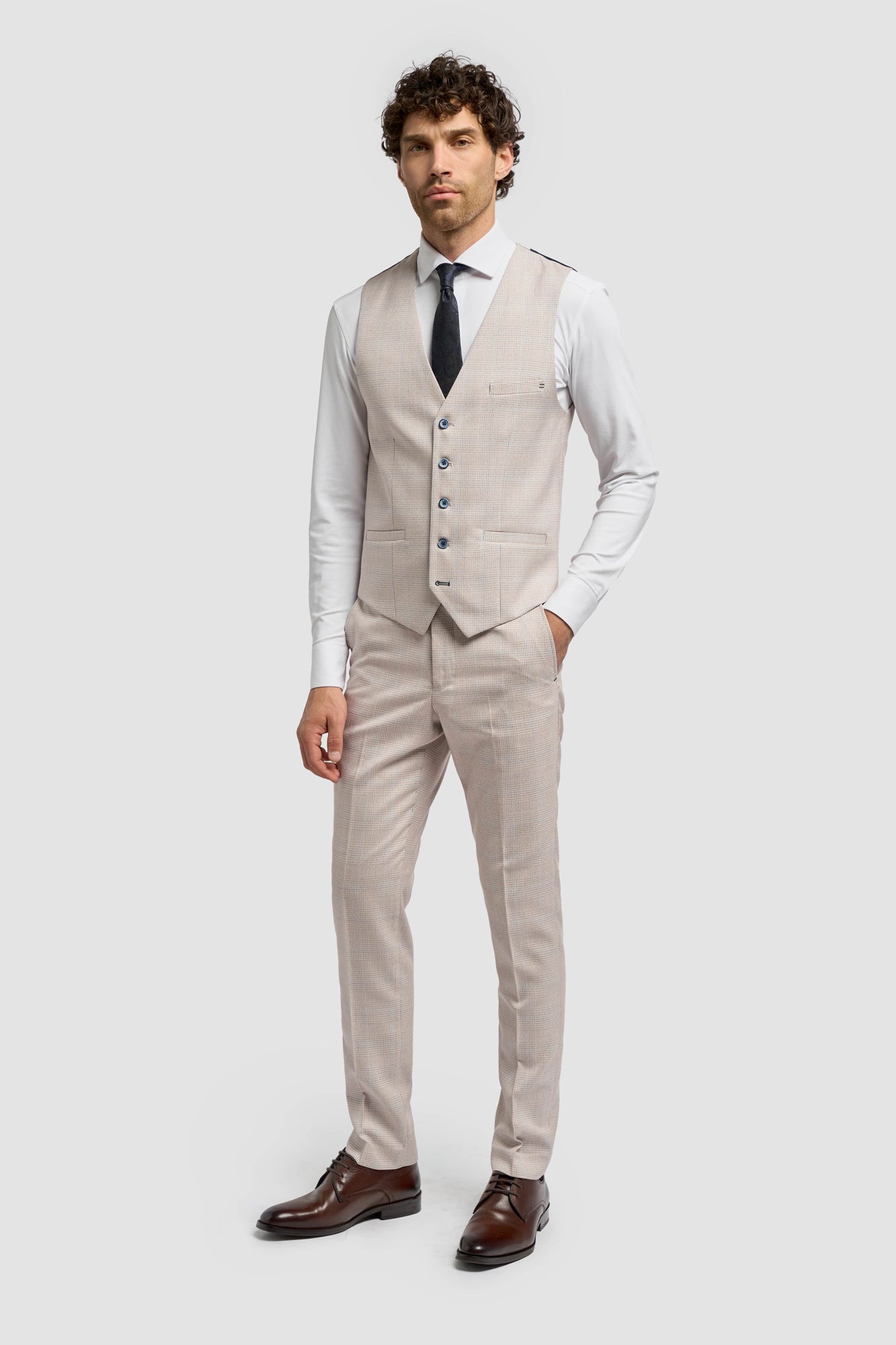 Caridi Beige Waistcoat
