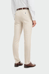 Caridi Beige Check Trousers