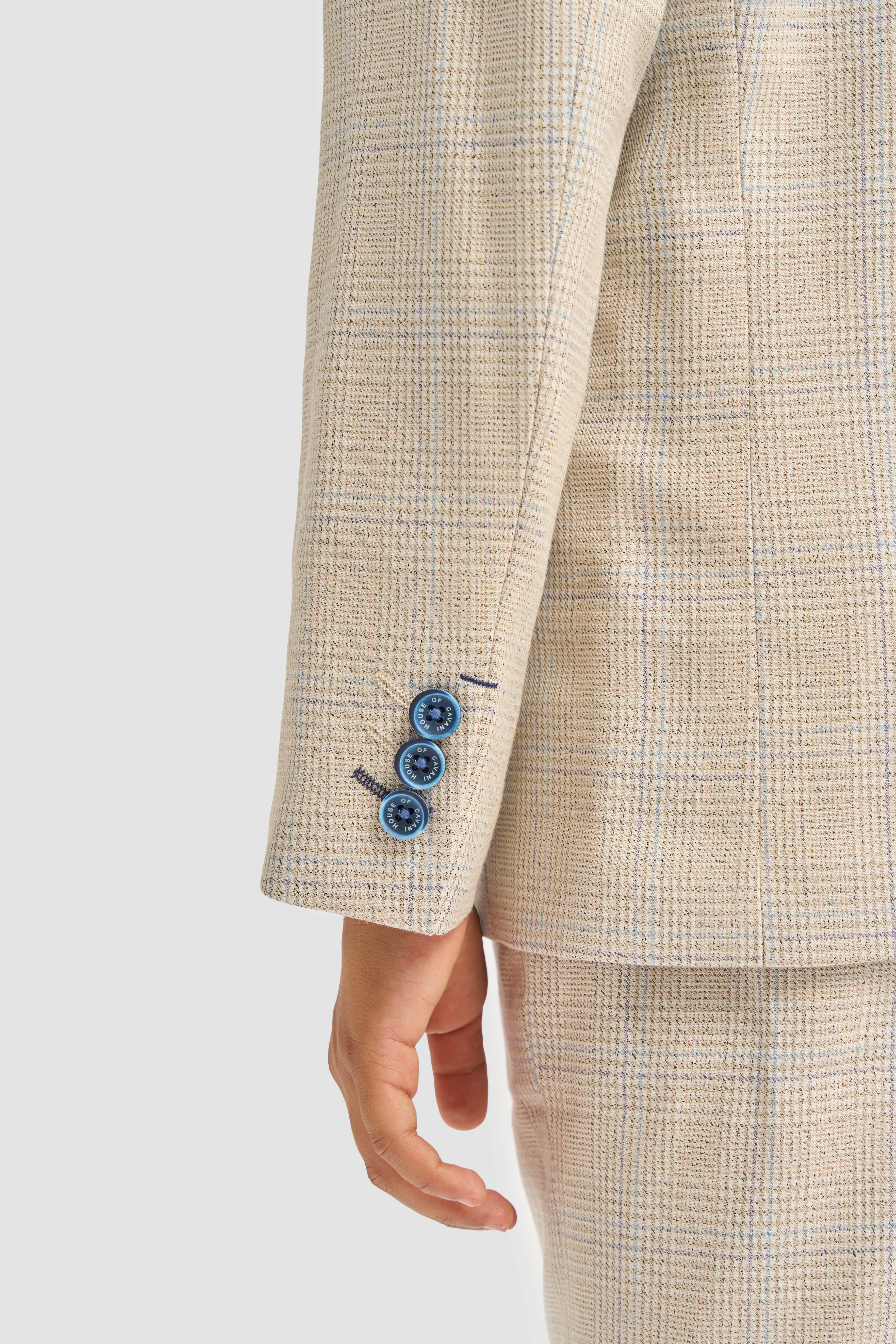 Boys Caridi Beige Three Piece Suit