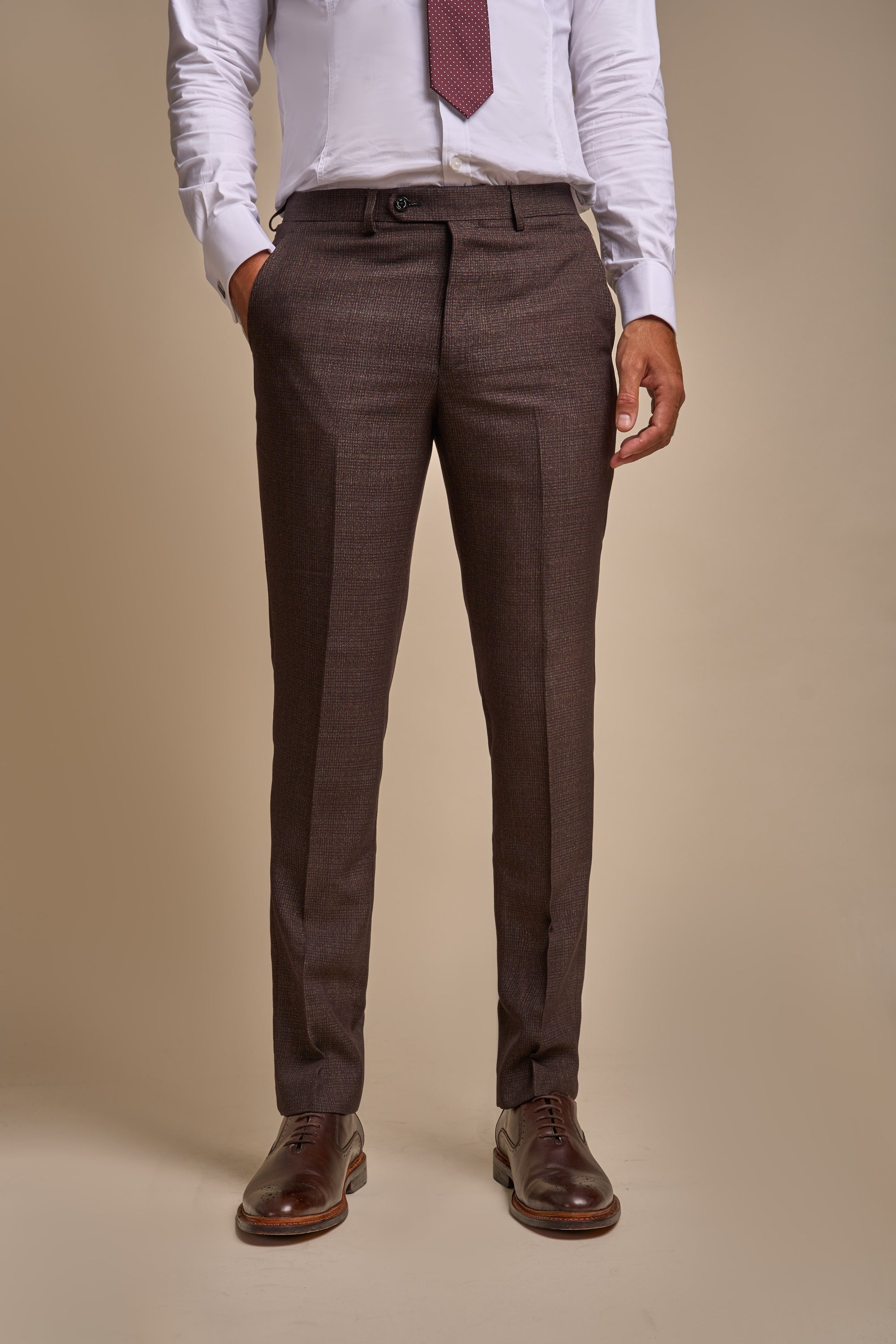 Caridi Brown Trousers Front