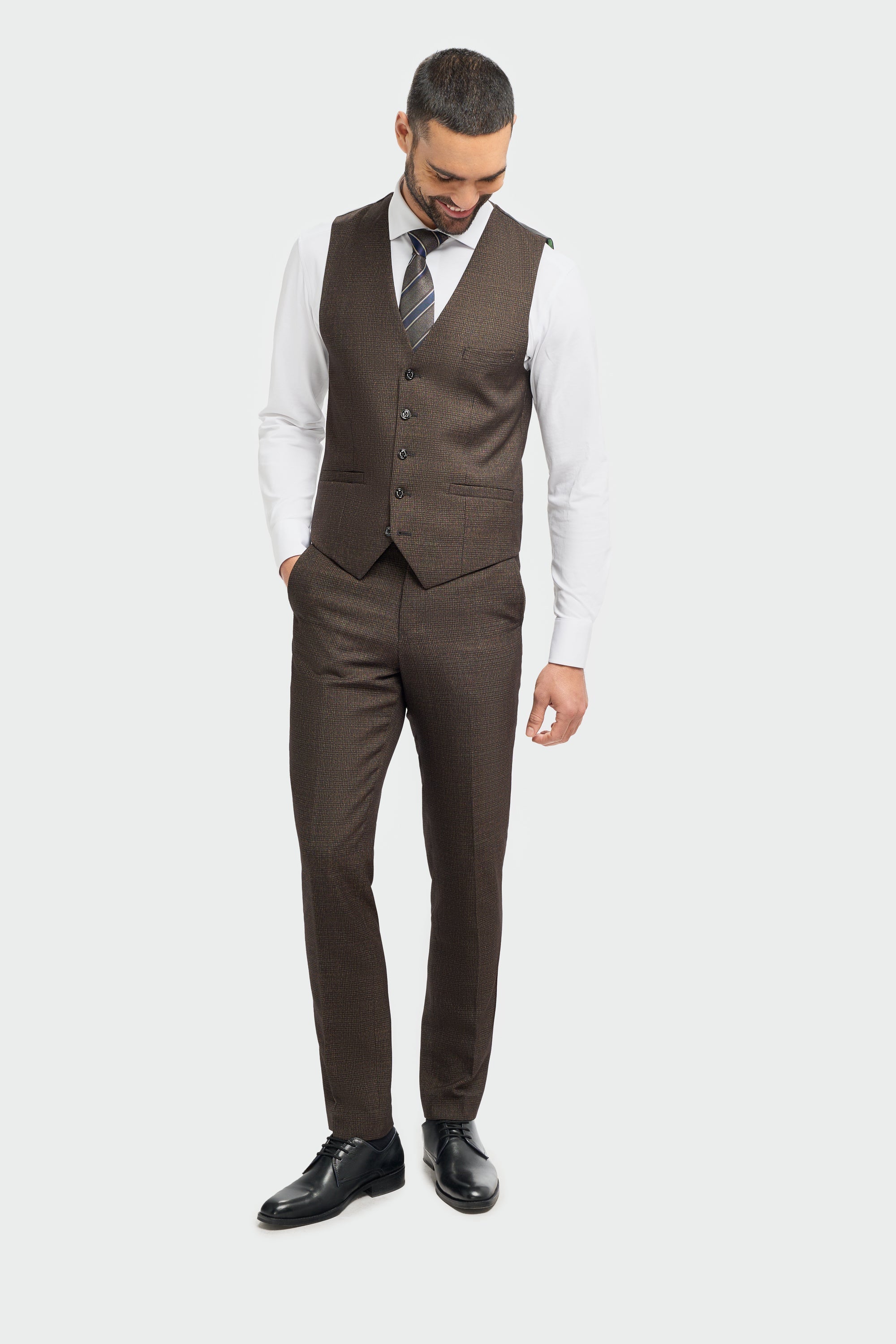 Caridi Brown Waistcoat