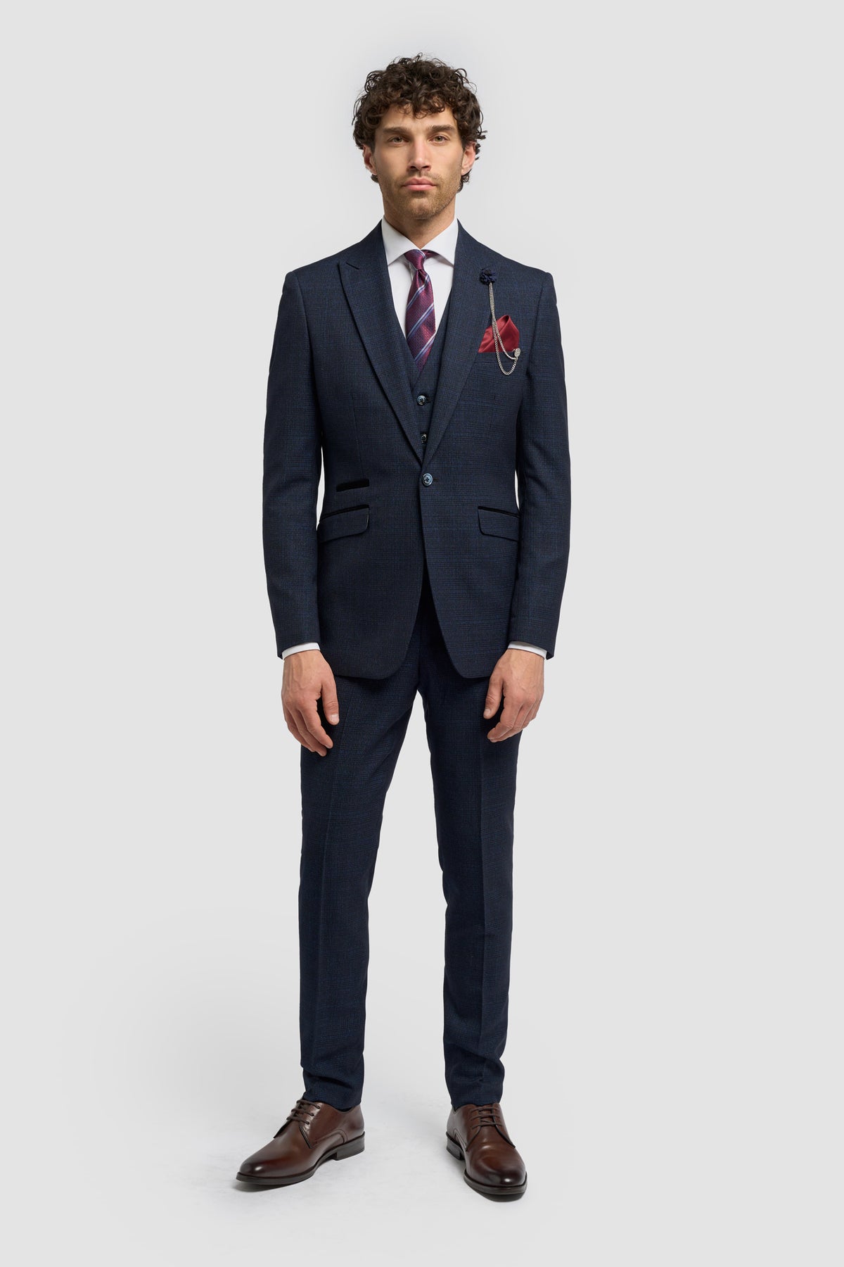 Caridi Navy Three Piece Suit