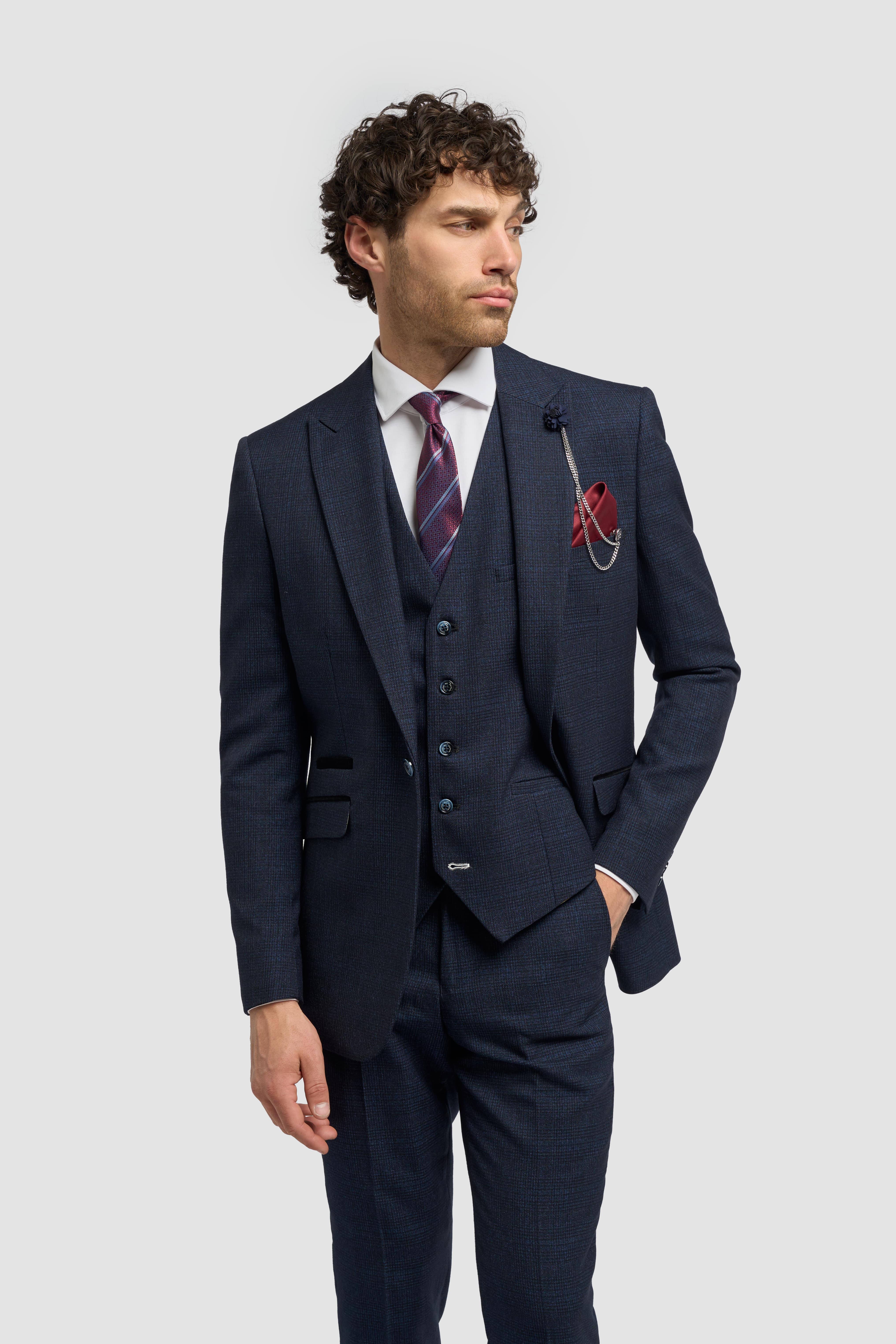 Caridi Navy Three Piece Suit