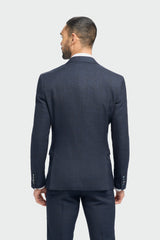 Caridi Navy Double Breasted Two Piece Suit - House of Cavani