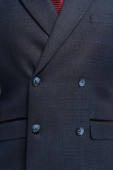 Caridi Navy Double Breasted Blazer