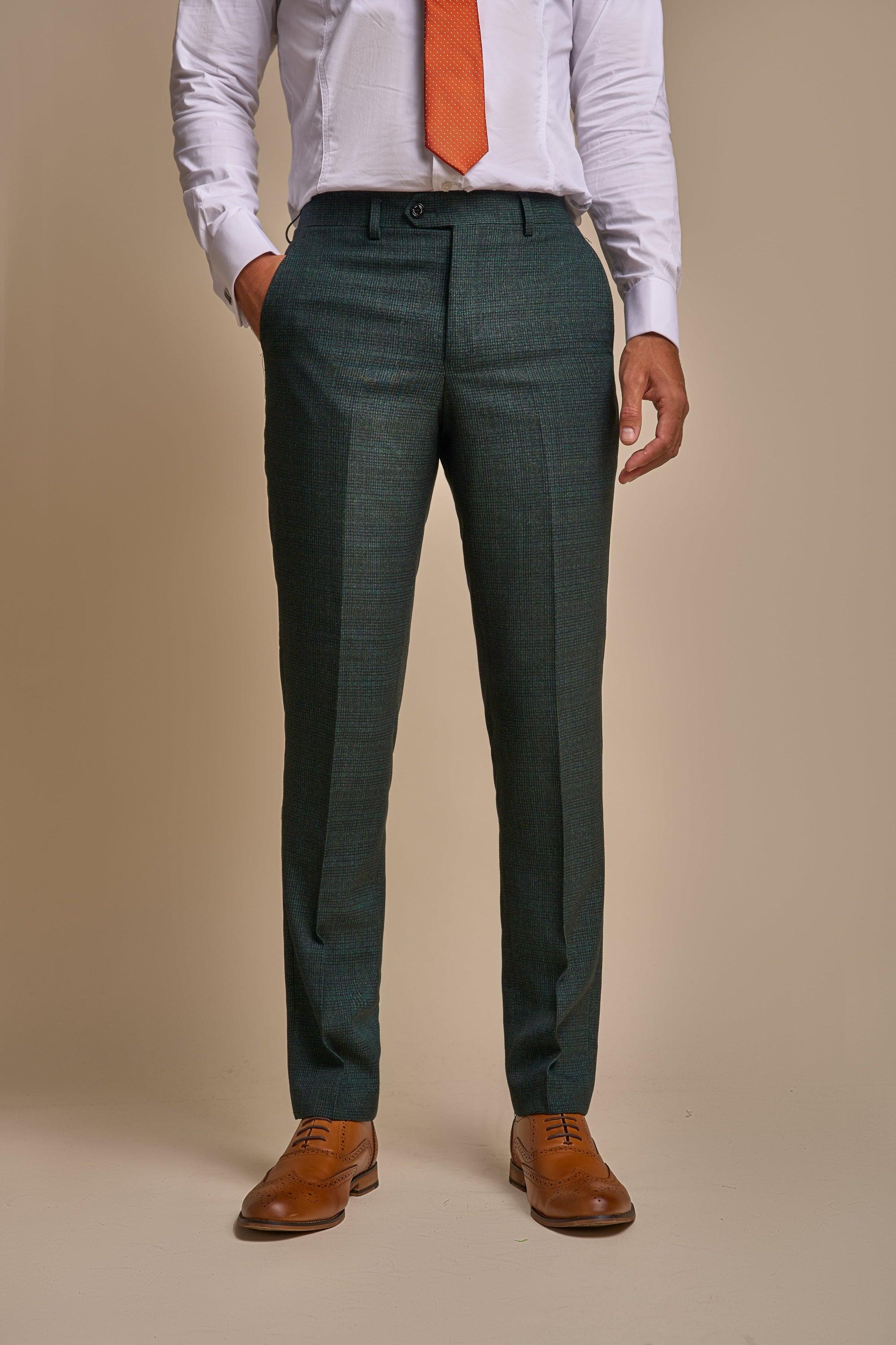 Caridi Olive Trousers Front