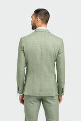 Caridi Sage Regular Check Three Piece Suit - House of Cavani