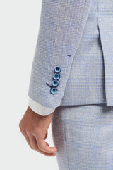 Caridi Sky Short Check Three Piece Suit