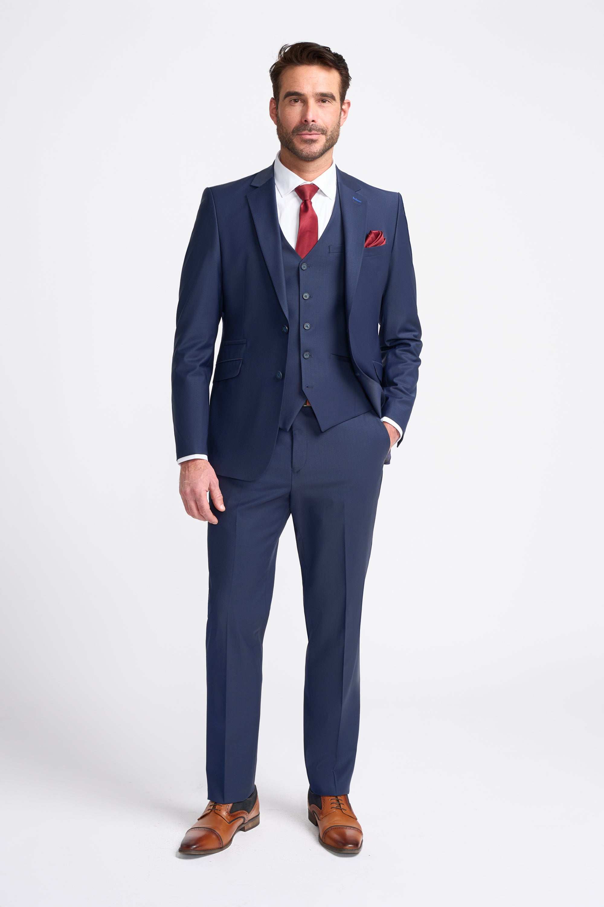 Bond Navy Suit Front