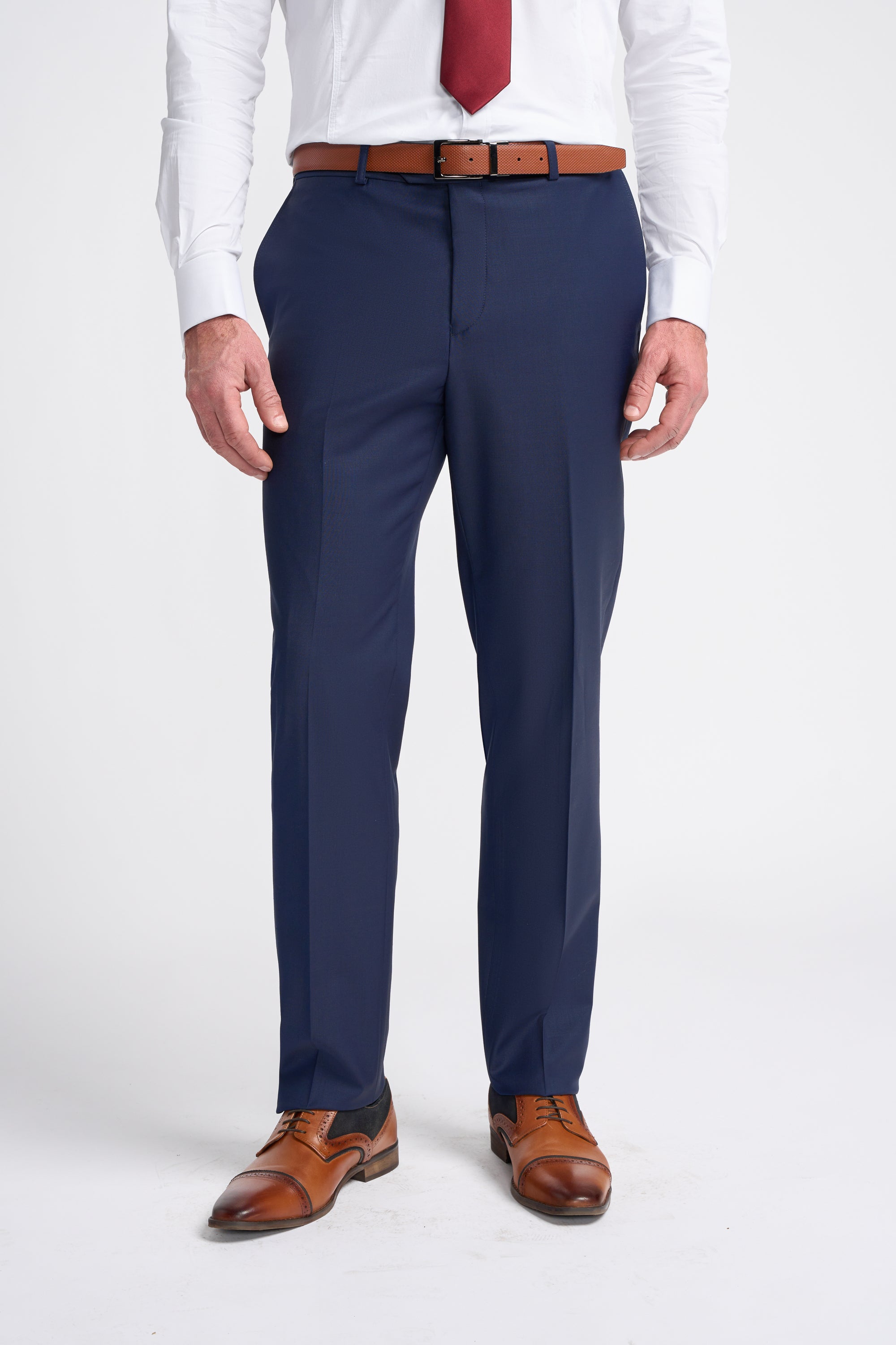 Bond Navy Trousers Front