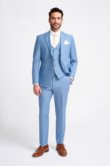 Bond Ocean Blue Suit Front