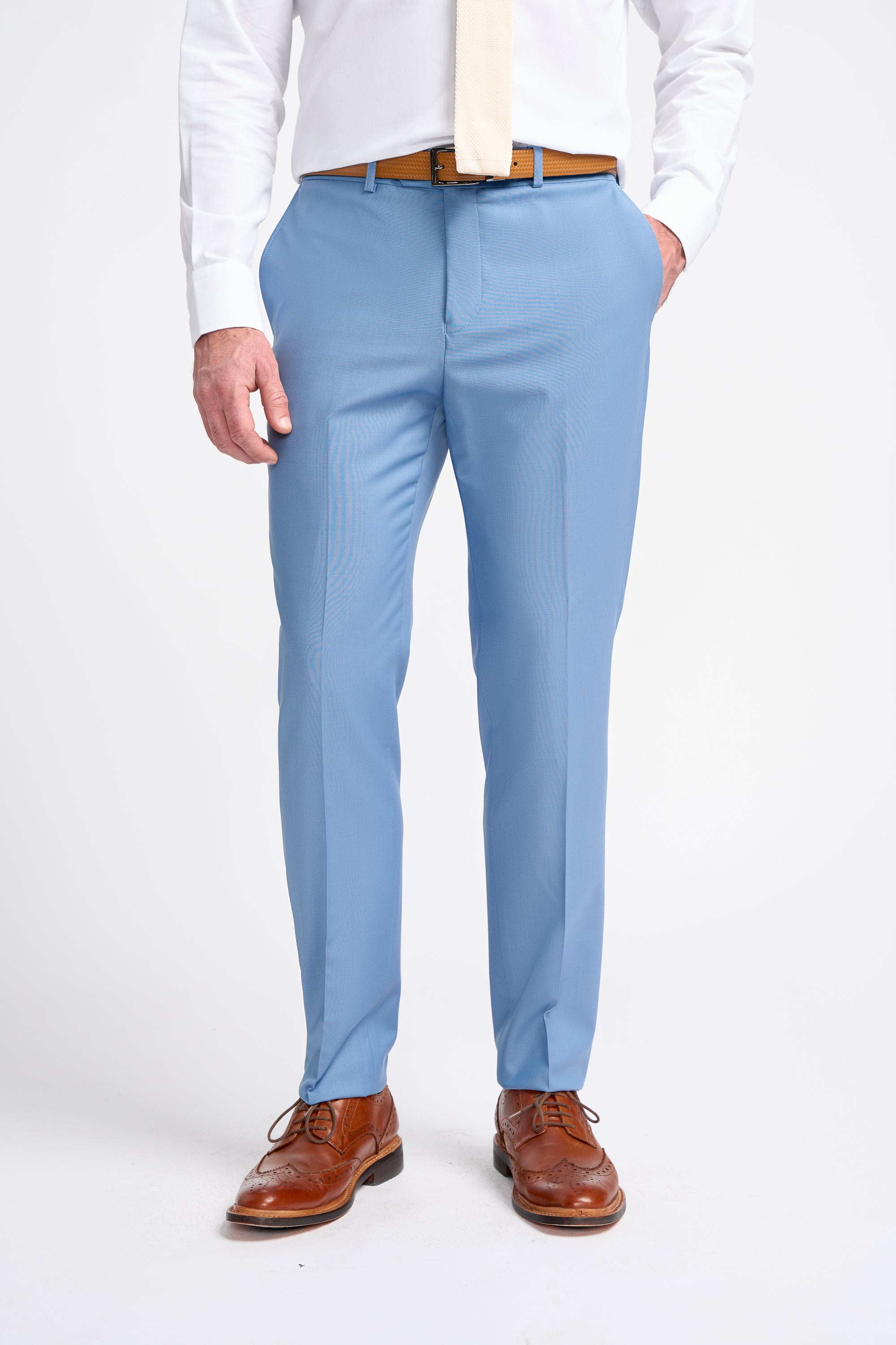 Bond Ocean Blue Trousers Front