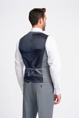 Bond Wool Rich Puppy Tooth Three Piece Suit - House of Cavani