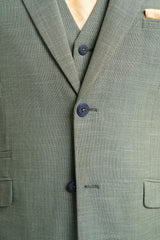 Miami Sage Three Piece Suit - House of Cavani