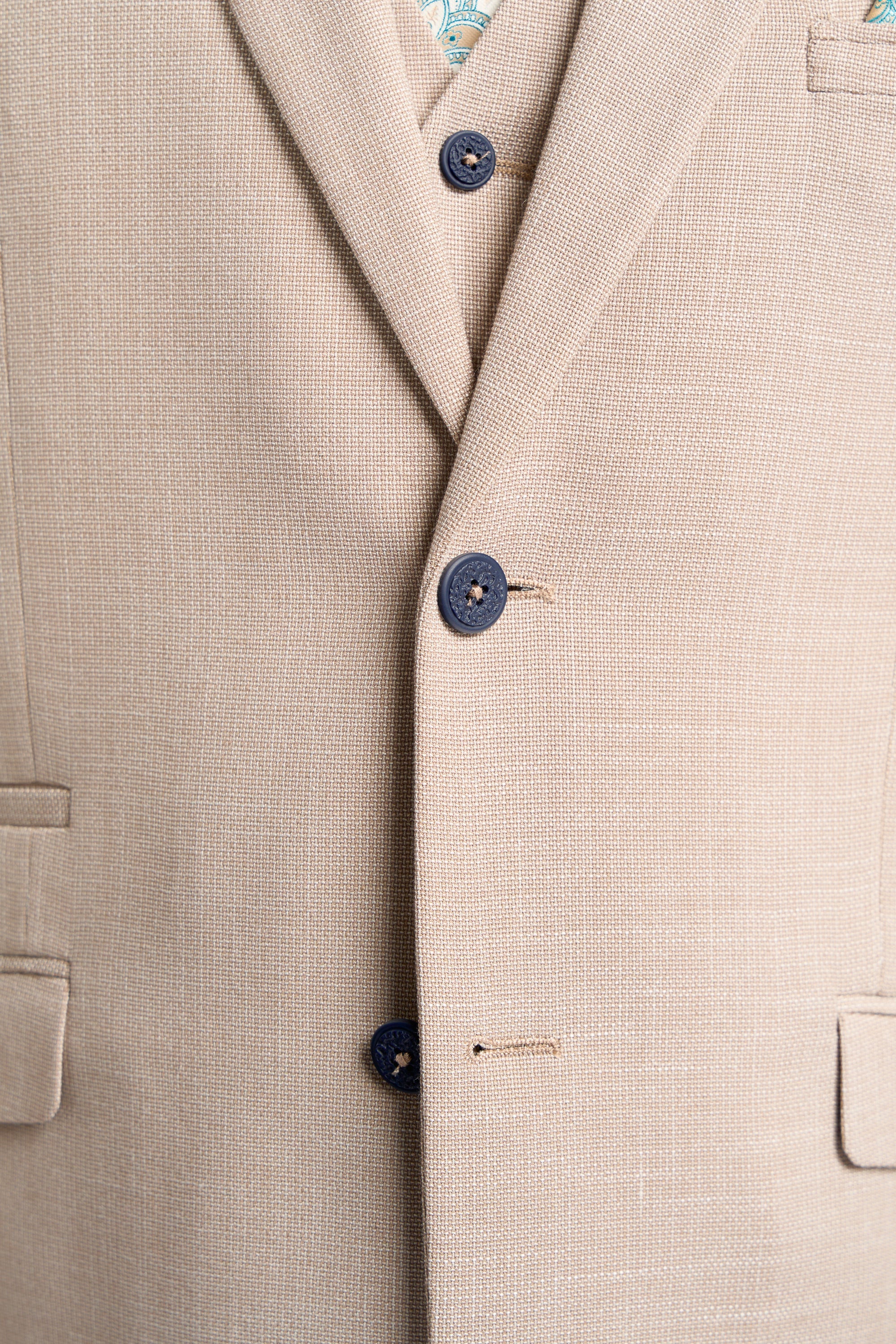 Miami Beige Three Piece Suit