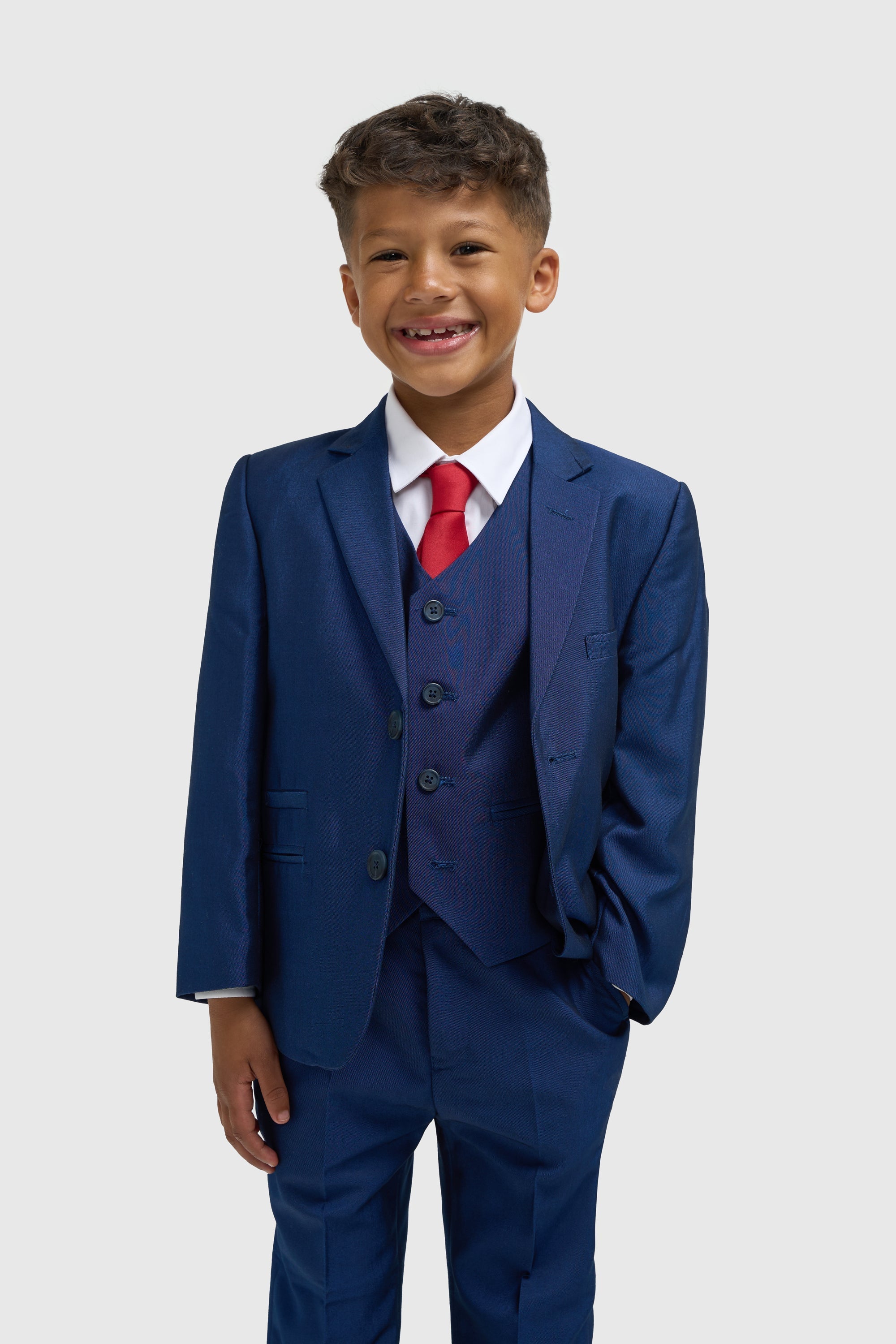 Boys Ford Blue Three Piece Suit