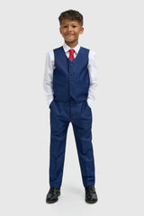 Boys Ford Blue Three Piece Suit