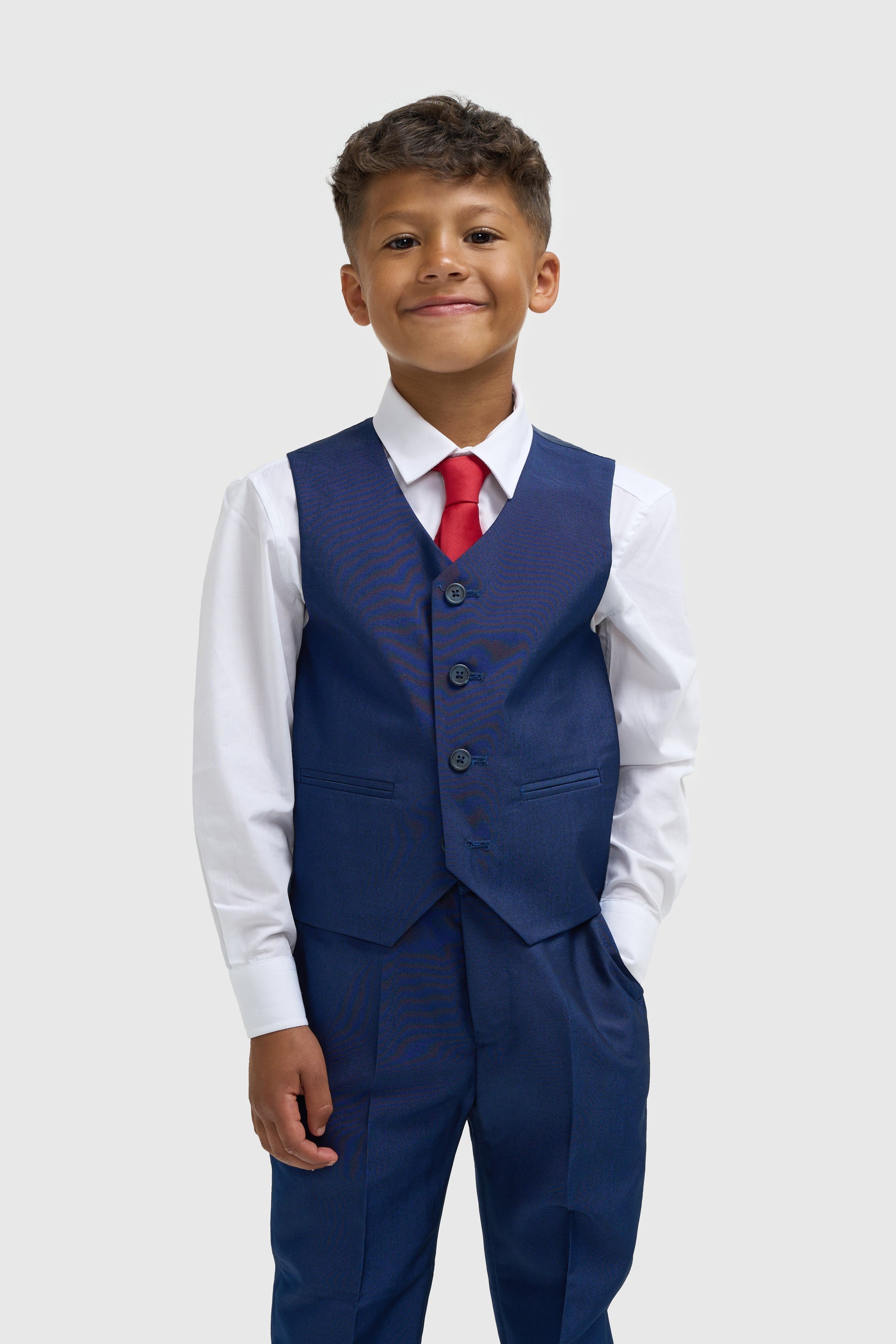 Boys Ford Blue Three Piece Suit