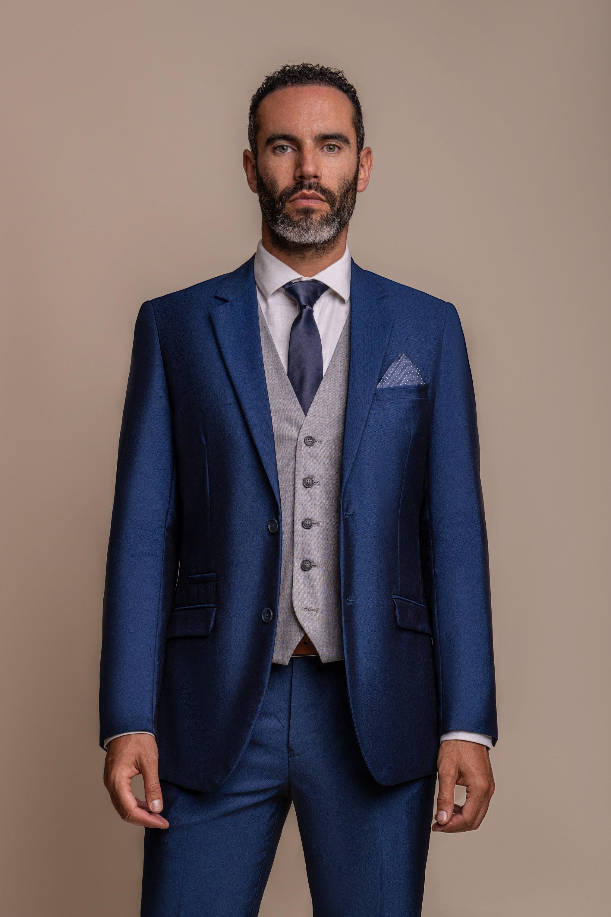 Reegan waistcoat with Ford three piece suit front