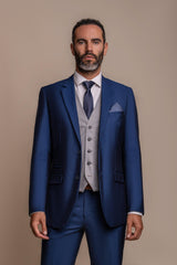 Reegan waistcoat with Ford three piece suit front