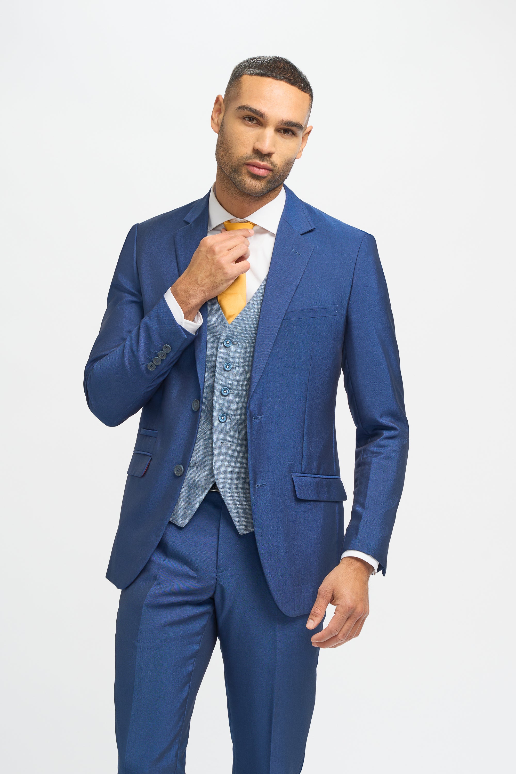 Ford & Wells Blue Mix & Match Mens Suit