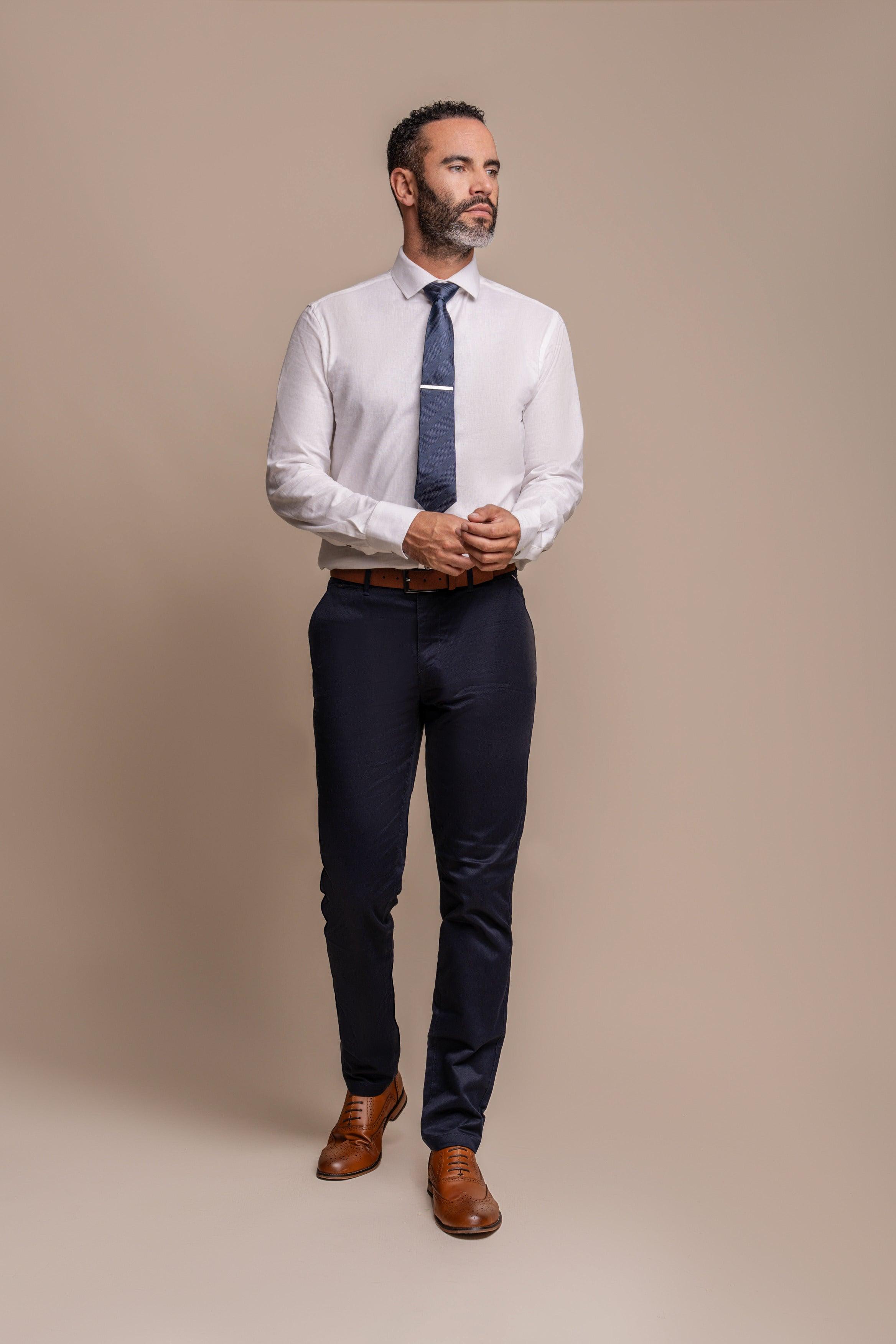 Cavani Gaston Sage Tweed Trousers  Men's Smart Suit Trouser – Swagger &  Swoon