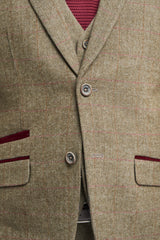 Gaston Sage Three Piece Suit