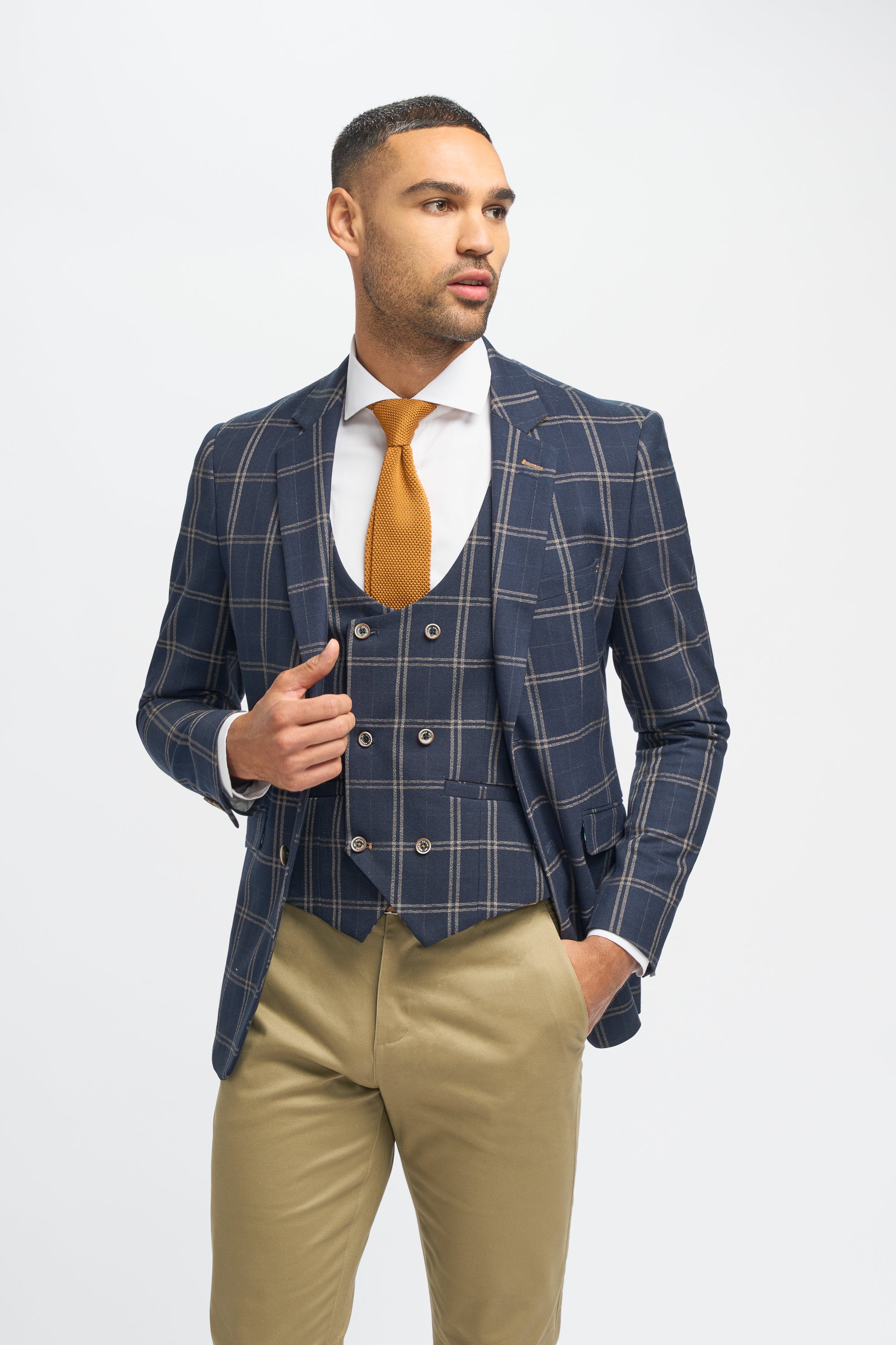 Hardy Navy with Dakota Stone Chino Mix & Match Mens Suit