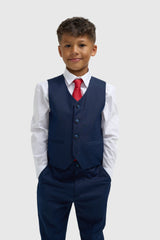Boys Jefferson Navy Three Piece Suit