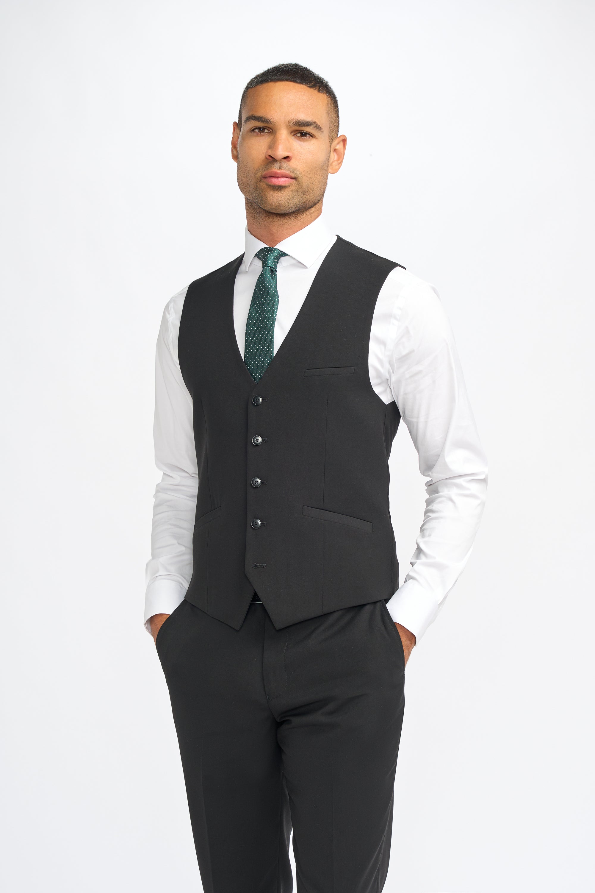 Malibu Black Three Piece Suit