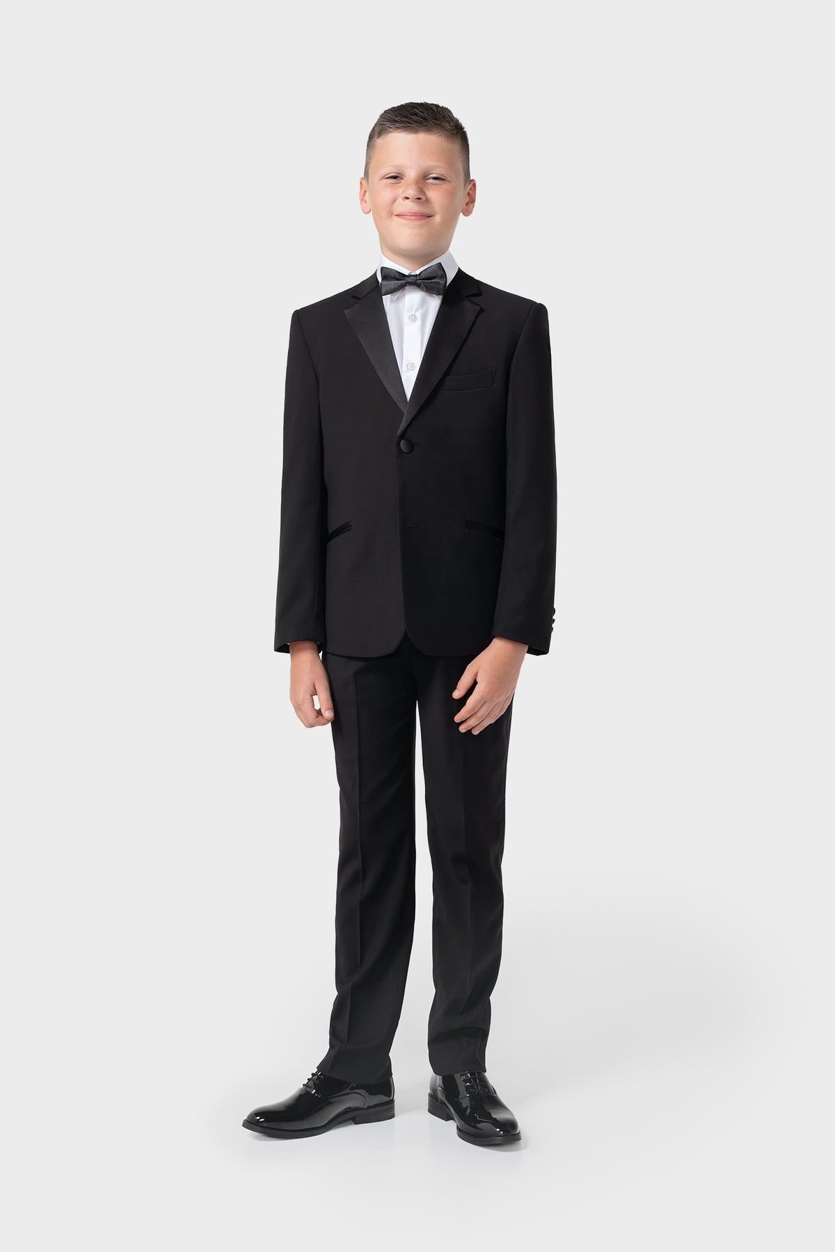 Boys Malibu Tuxedo Black Two Piece Suit