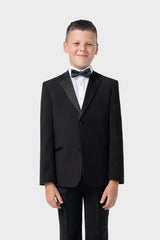 Boys Malibu Tuxedo Black Two Piece Suit