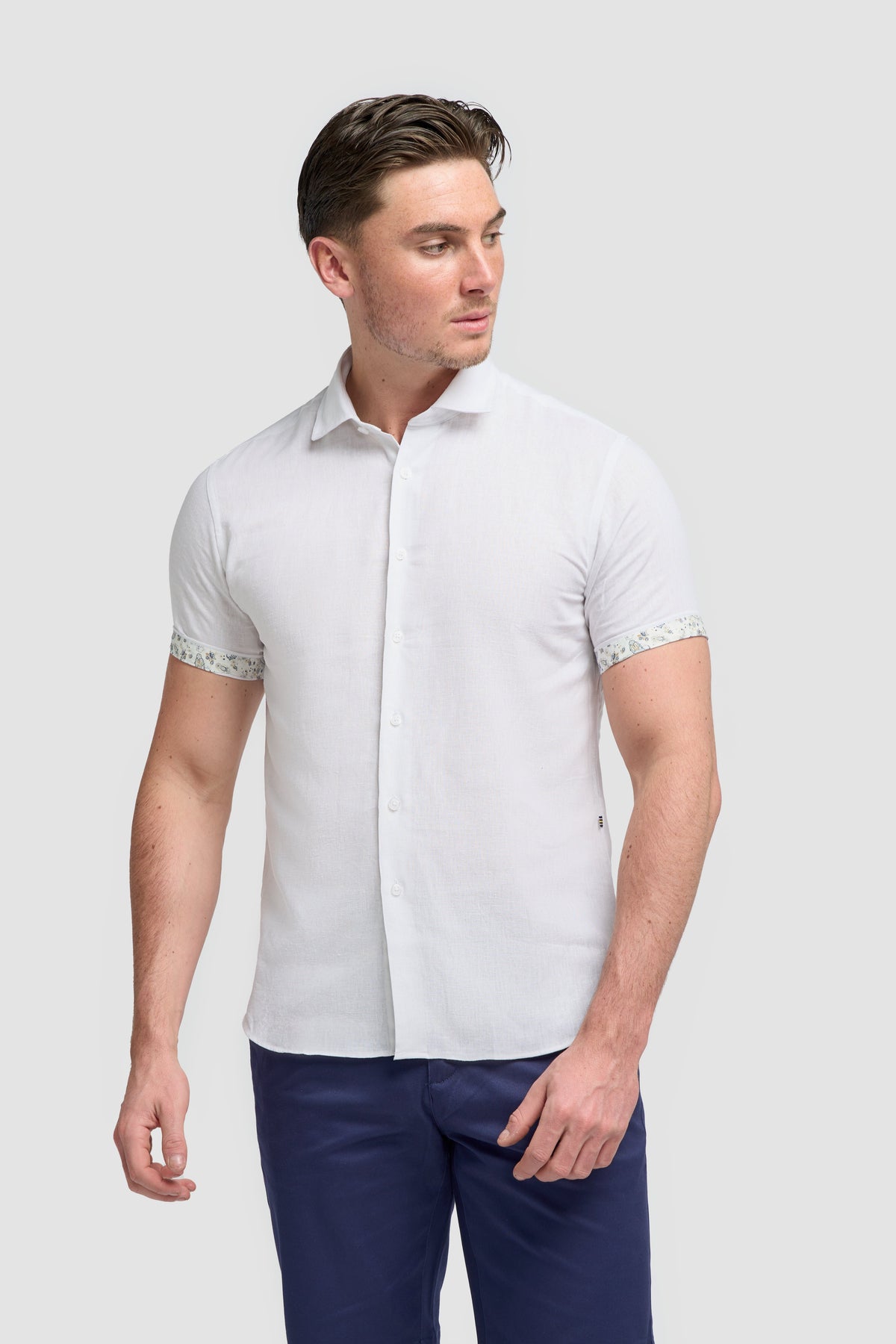 Matera White Short Sleeve Shirt