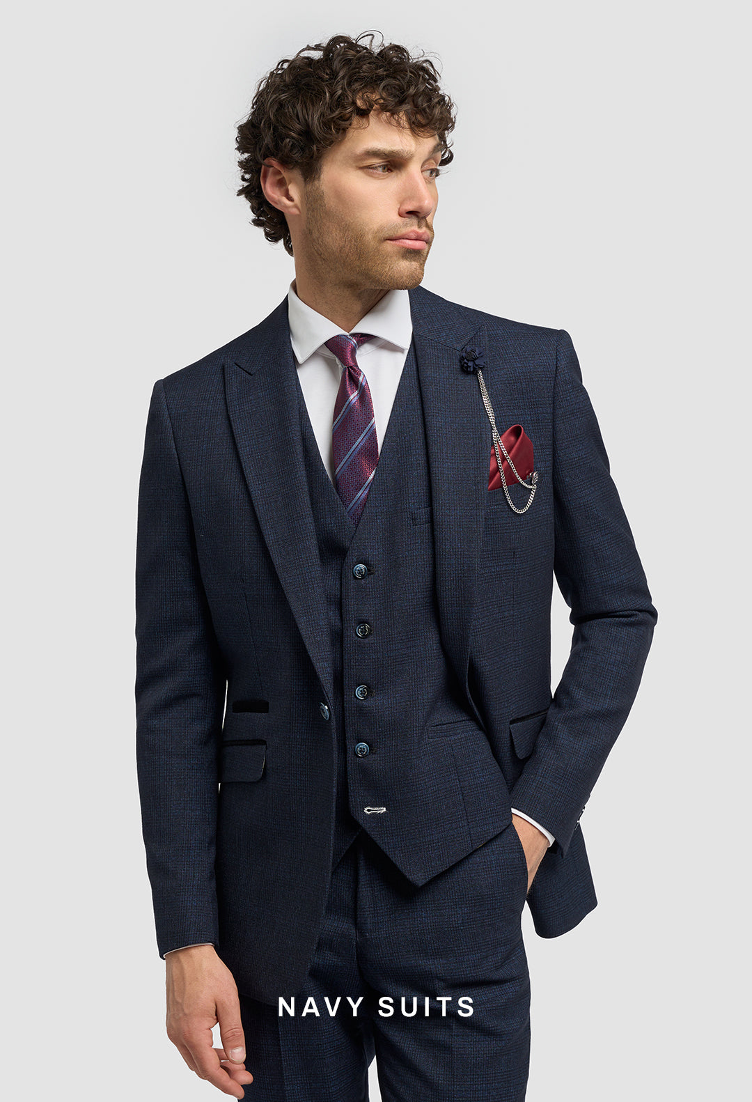 Mens Navy Suits