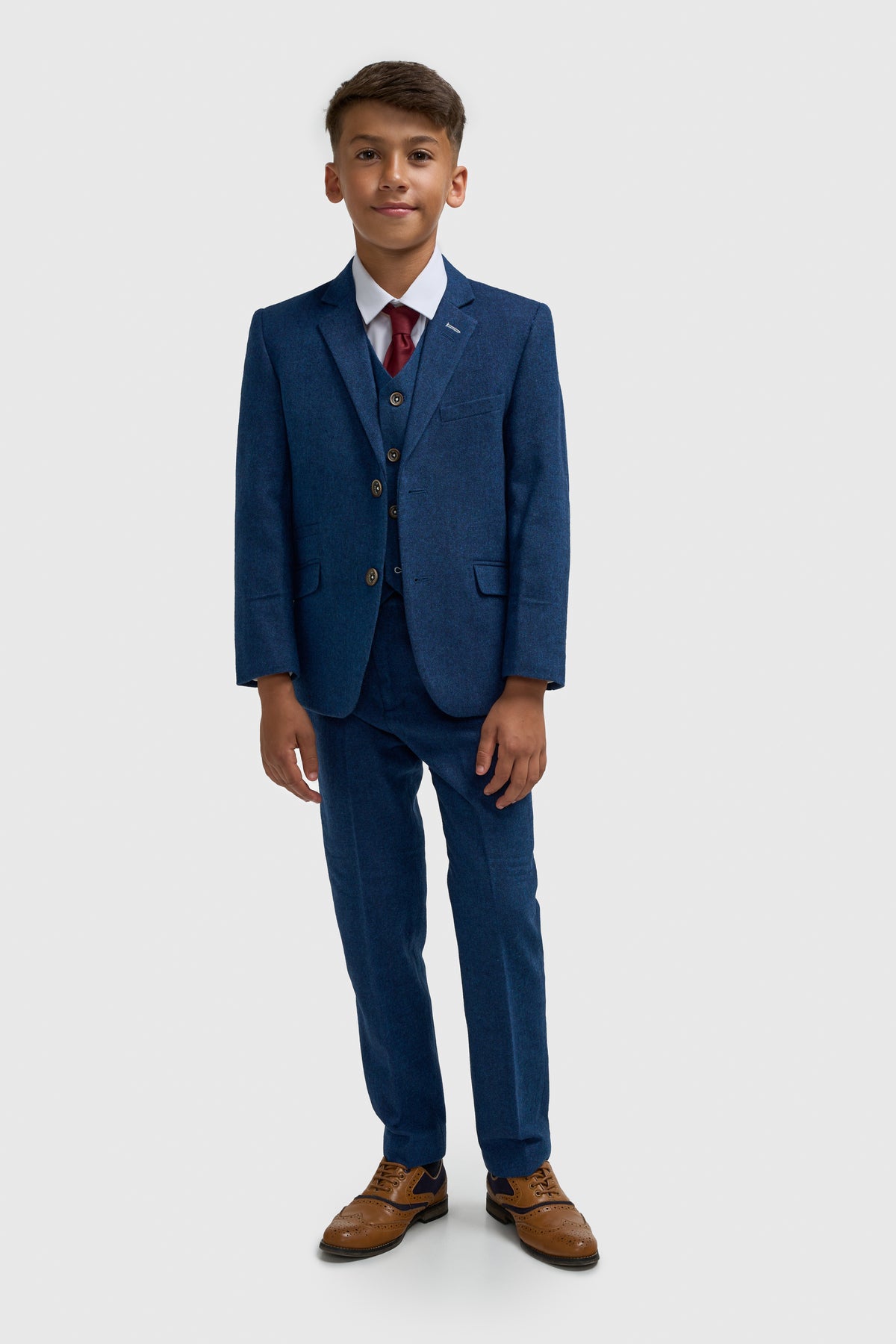 Boys Orson Blue Three Piece Suit