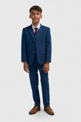 Boys Orson Blue Three Piece Suit