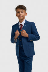 Boys Orson Blue Three Piece Suit