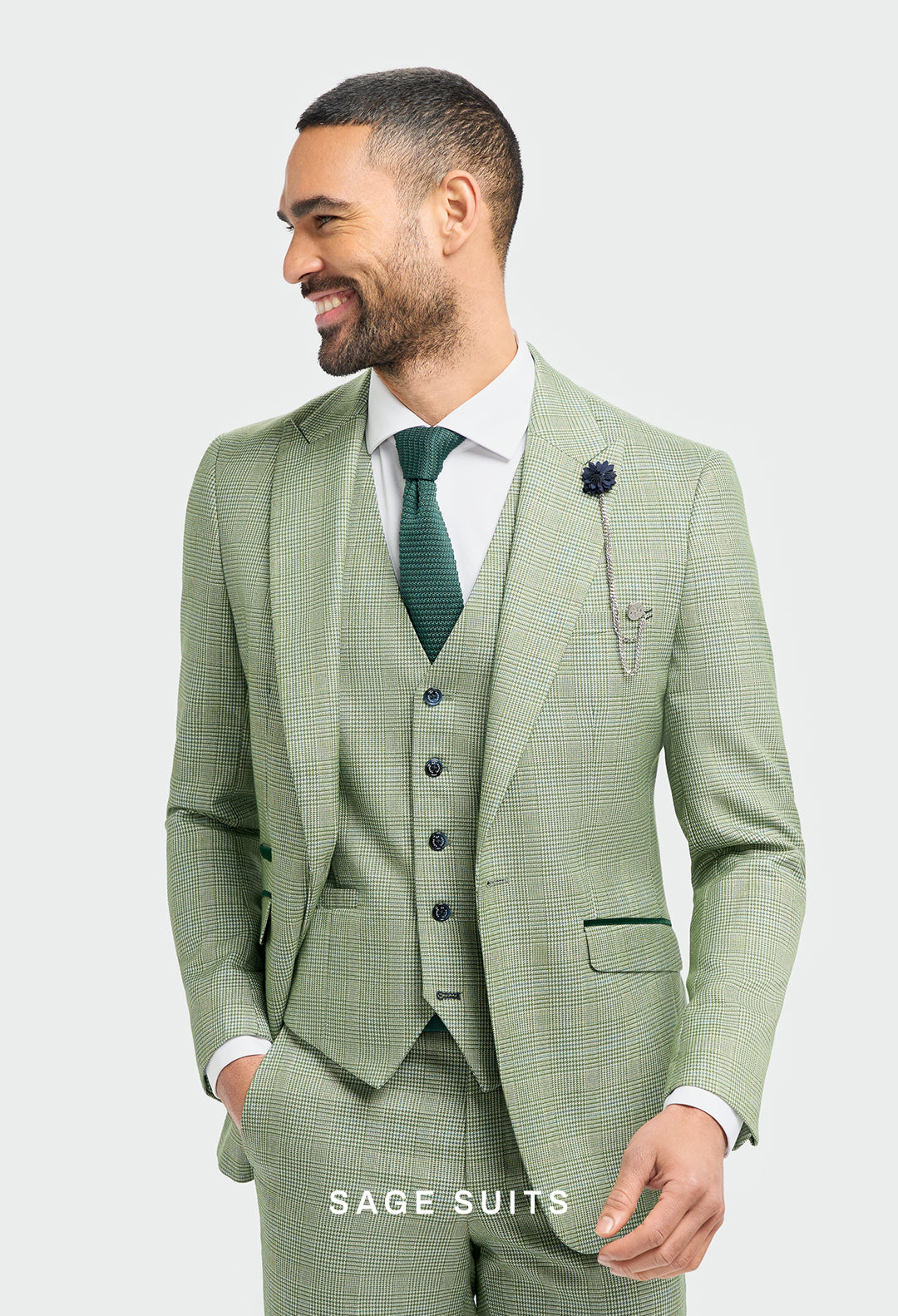 Mens Sage Suits