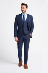 Seeba Navy Short Three Piece Suit