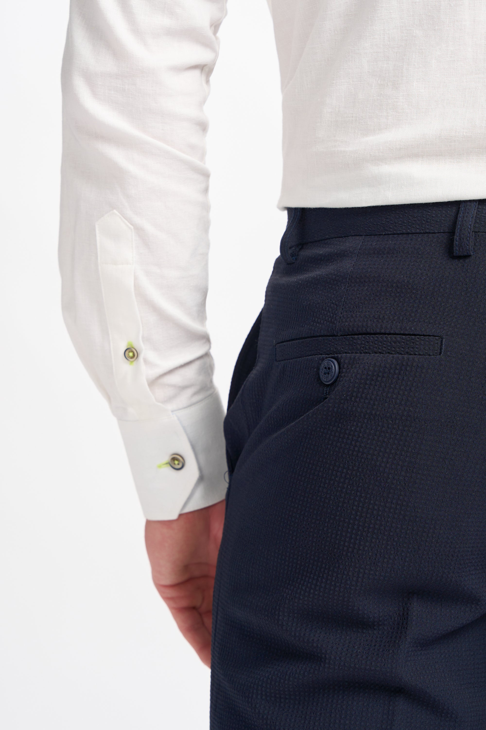 Siren Navy Trousers Pocket Detail